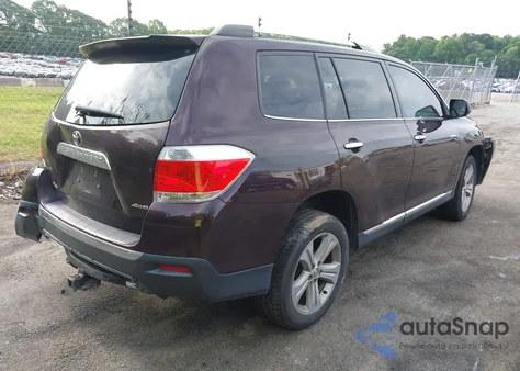 2013 Toyota Highlander Limited V6 из США, поврежденный, VIN 5TDDK3EH5DS187377